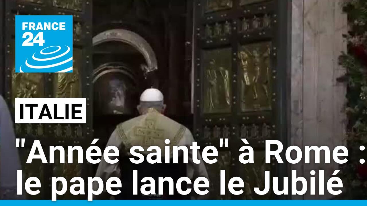 "Année sainte" à Rome : le pape célèbre Noël et lance le Jubilé 2025