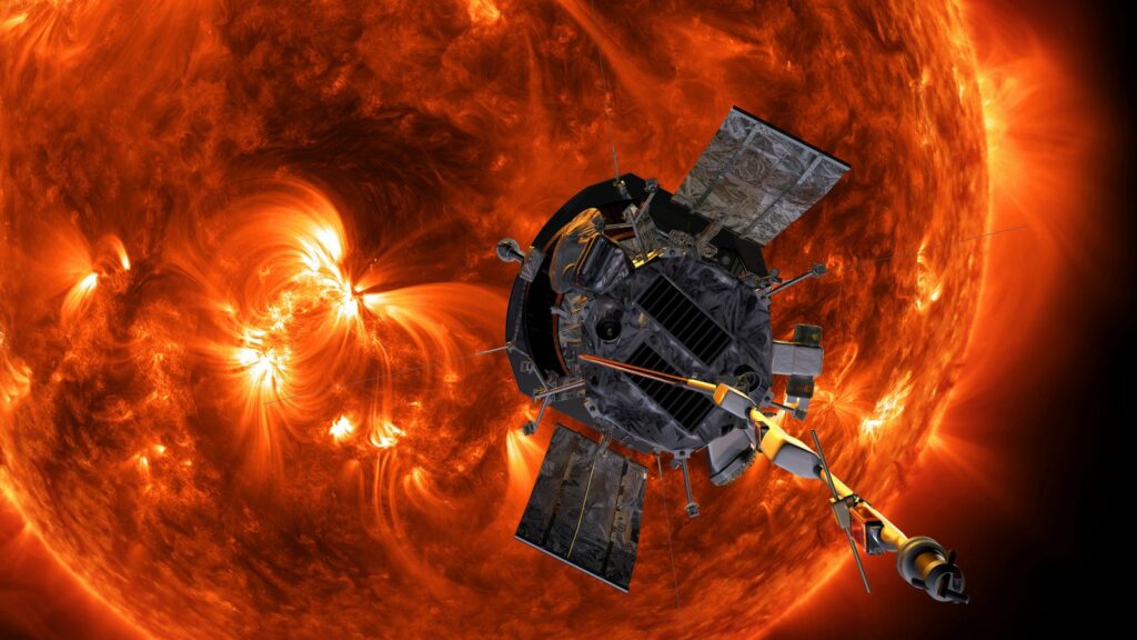 An artist's impression of the Parker Solar Probe approaching the Sun. Pic: NASA/AP