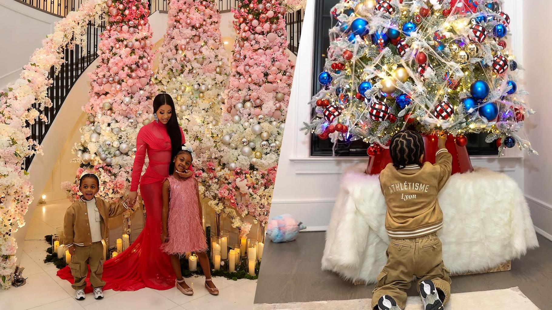 Cardi B et Offset font plaisir aux Lyonnais avec cette veste portée par leur fils Wave pour Noël