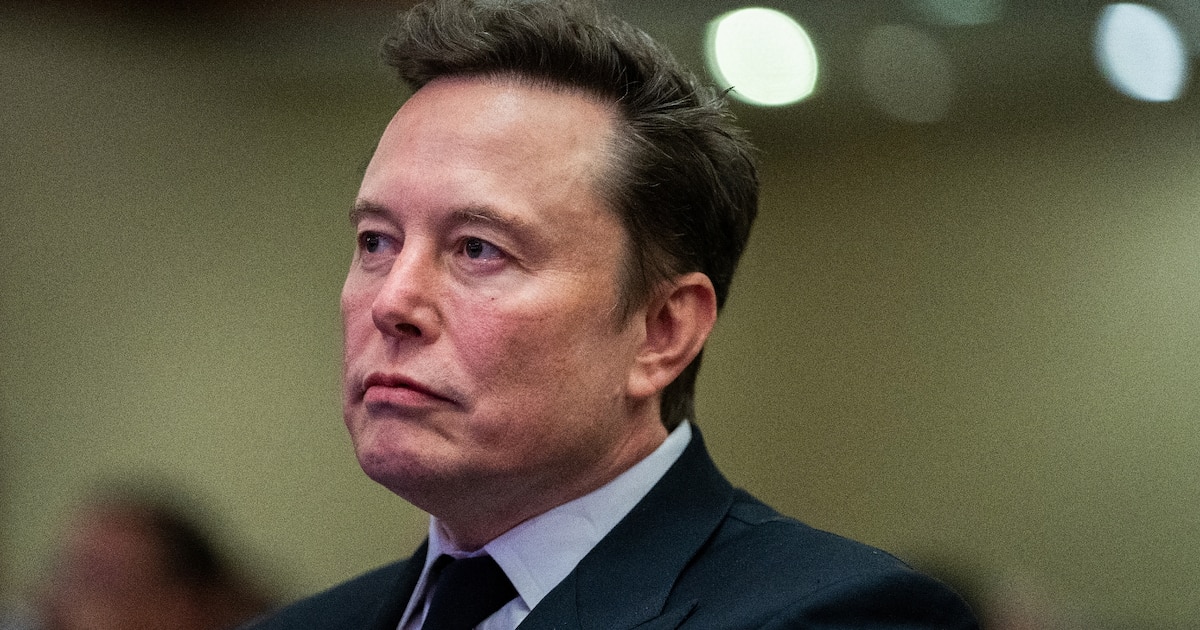 Elon Musk à l'hôtel Hyatt Regency à Washington, le 13 novembre 2024