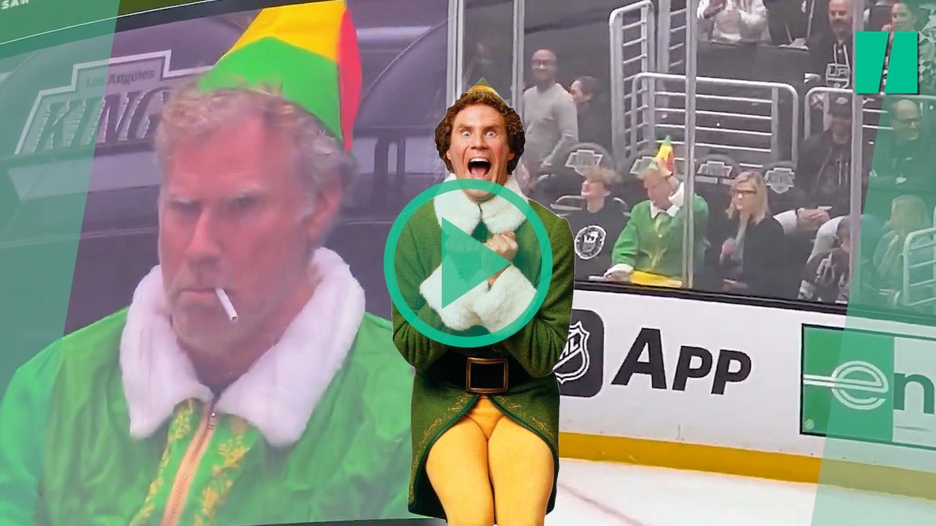 Le déguisement de Will Ferrell en plein match de hockey n’est pas passé inaperçu