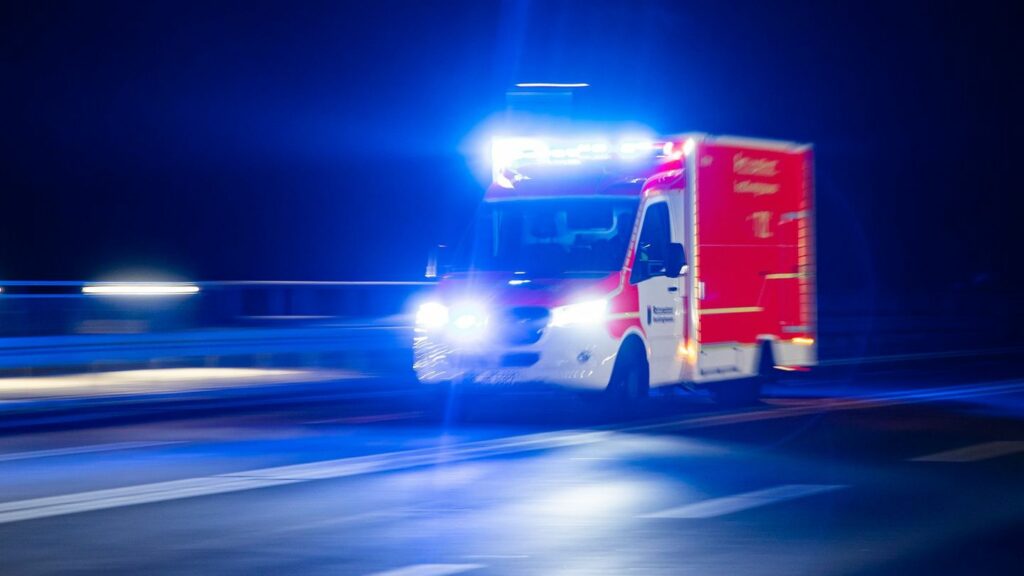 Beim Aufprall des Autos an einer Mauer wird die Fahrertür abgerissen. (Symbolbild) Foto: Marcel Kusch/dpa