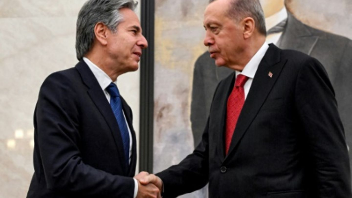 US-Außenminister Blinken mit dem türkischen Staatschef Erdogan