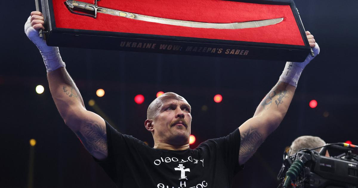 Boxe : pourquoi Usyk a célébré sa victoire face à Fury en soulevant un sabre