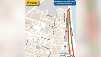 Calles cortadas y líneas de la EMT desviadas en Valencia este domingo 15 de diciembre por la carrera Pas Ras al Port