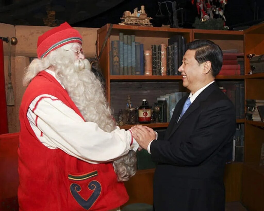 Cuando el hoy presidente chino se hizo amigo de Papá Noel