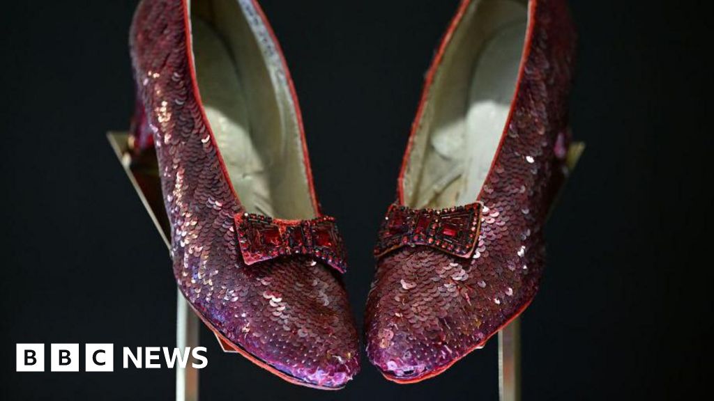 Dorothy's ruby slippers sell for $28m at auction