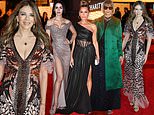 Elizabeth Hurley stuns in semi-sheer gown as she joins leggy Lily Collins, Vanessa Williams as well as Vogue boss and rumoured show inspiration Anna Wintour at star-studded premiere of The Devil Wears Prada: The Musical in London