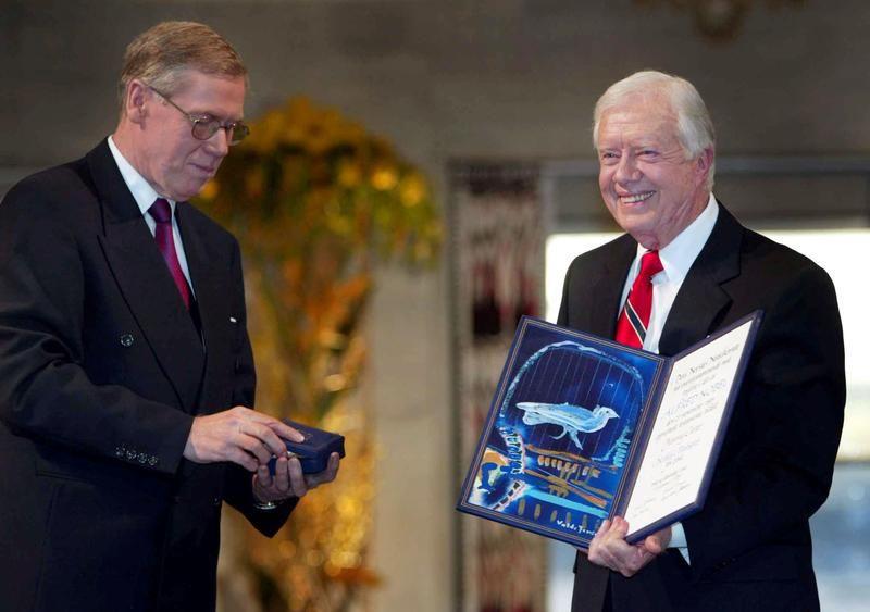 En 2002, Jimmy Carter reçevait le prix Nobel de la paix