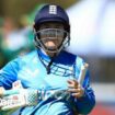 England opener Tammy Beaumont looks disappointed after being dismissed against South Africa