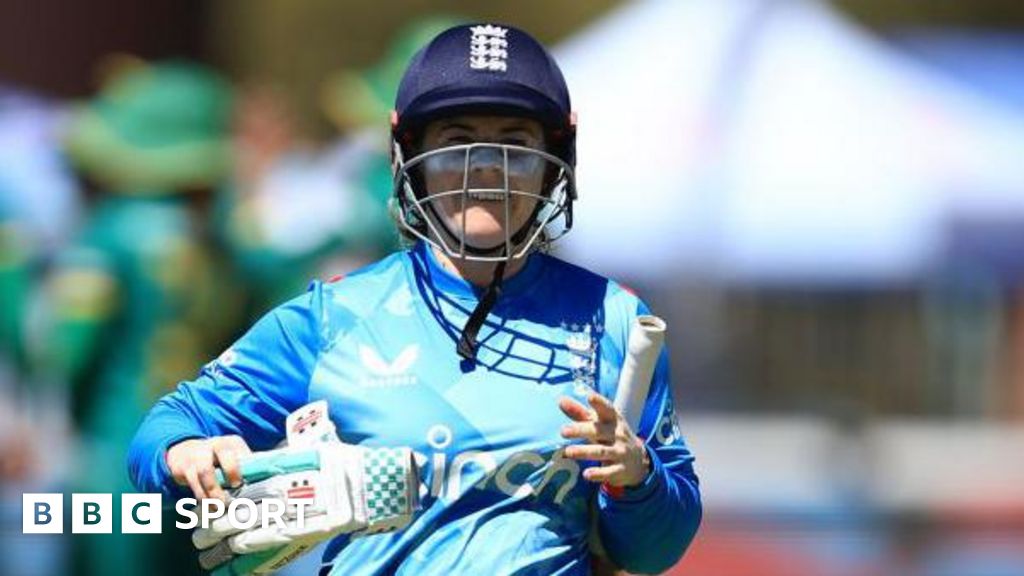 England opener Tammy Beaumont looks disappointed after being dismissed against South Africa