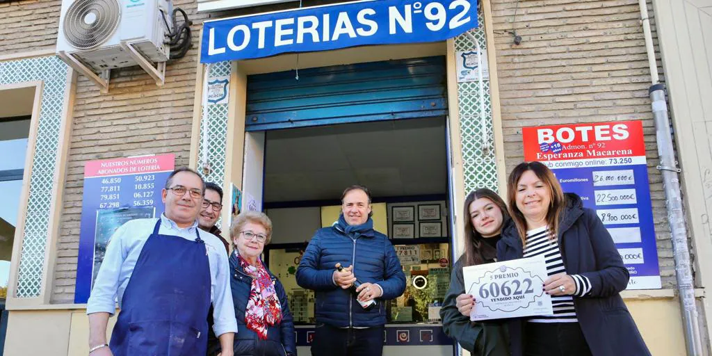 Estos son los quintos premios de la Lotería de Navidad 2024 que han caído en Andalucía