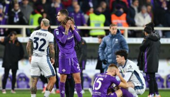 Football : le match entre la Fiorentina et l’Inter Milan interrompu puis reporté après le malaise d’un joueur