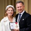 Geri Horner supports husband Christian as the Red Bull F1 boss is honoured by King Charles for services to motor sport - days after the Spice Girls star said she 'belongs to no man'