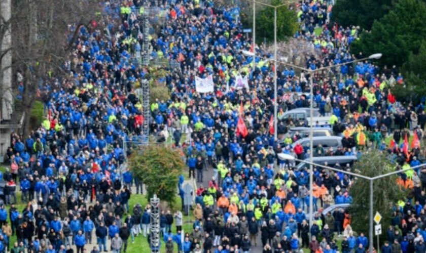 Warnstreik in Wolfsburg