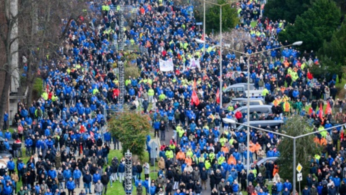 Warnstreik in Wolfsburg