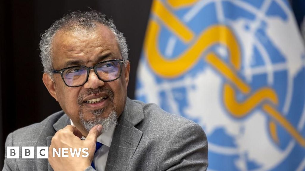 Head of WHO at Yemen airport during Israeli air strikes