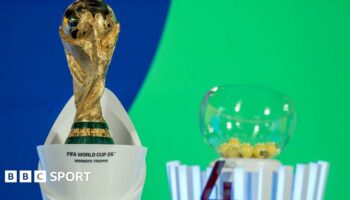 World Cup trophy and pot