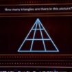 Just one percent of people will be able to answer how many triangles in 1% Club riddle