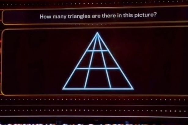 Just one percent of people will be able to answer how many triangles in 1% Club riddle