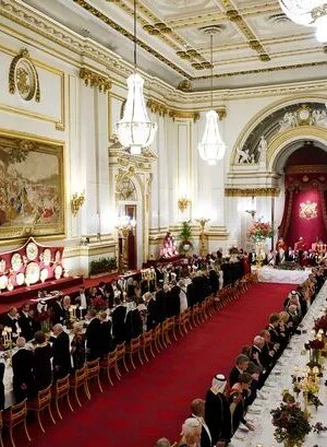 King Charles and Queen Camilla's elaborate three-course State Banquet menu for Qatari royals