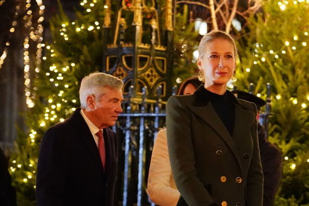 Lady Gabriella Windsor bravely joins Kate for carol service days after husband's inquest