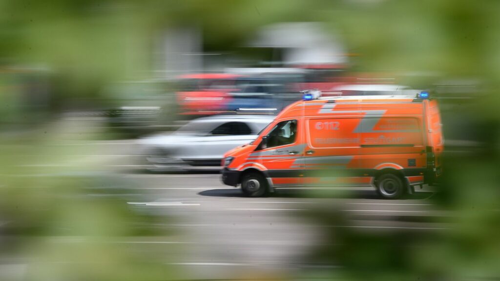 Der Rettungsdienst brachte die beiden verletzten Fahrer in Krankenhäuser. (Symbolbild) Foto: Sebastian Gollnow/dpa