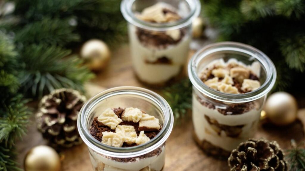 Leckeres Dessert: Winter-Rezept: Lebkuchen-Tiramisu mit gebrannten Mandeln