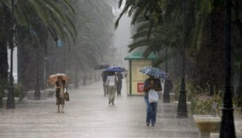 Málaga entra en aviso naranja por fuertes lluvias