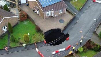 Merthyr Tydfil: Residents forced to flee after 50ft sink hole appears on housing estate