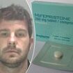 Moment 'merciless' man is handed abortion pills he later uses to force a woman to miscarry by spiking her orange juice - as he is jailed for 12 years