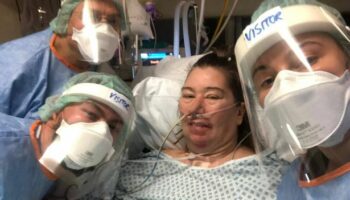 Mum "lucky to be alive" shares heart wrenching family phone call  before being put in five week coma