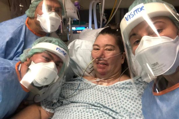 Mum "lucky to be alive" shares heart wrenching family phone call  before being put in five week coma