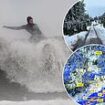 New Year celebrations are thrown into chaos as Britain is battered by 75mph winds: Maps show areas set to be worst hit with fireworks and events axed as forecasters warn of travel disruption after gales, heavy snow and four inches of rain