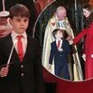 Princess of Wales revealed she asked Louis to 'keep a big secret' - as he delights royal watchers with cheeky expression at carol concert