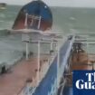 Russian tanker sinks in Black Sea spilling 4,300 tonnes of oil