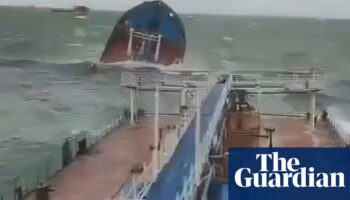 Russian tanker sinks in Black Sea spilling 4,300 tonnes of oil