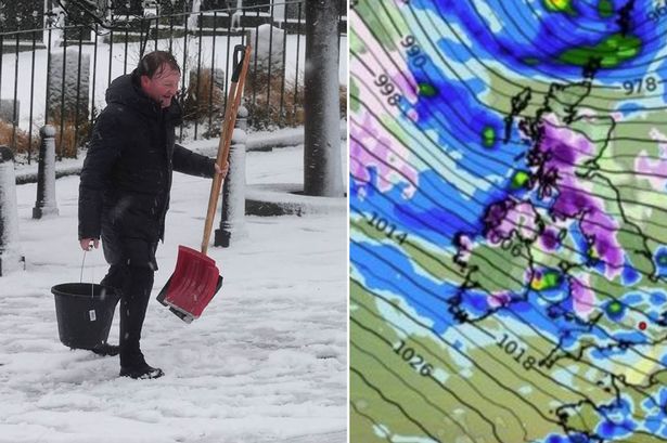 Snow maps show 22 counties across England set for bad weather this weekend