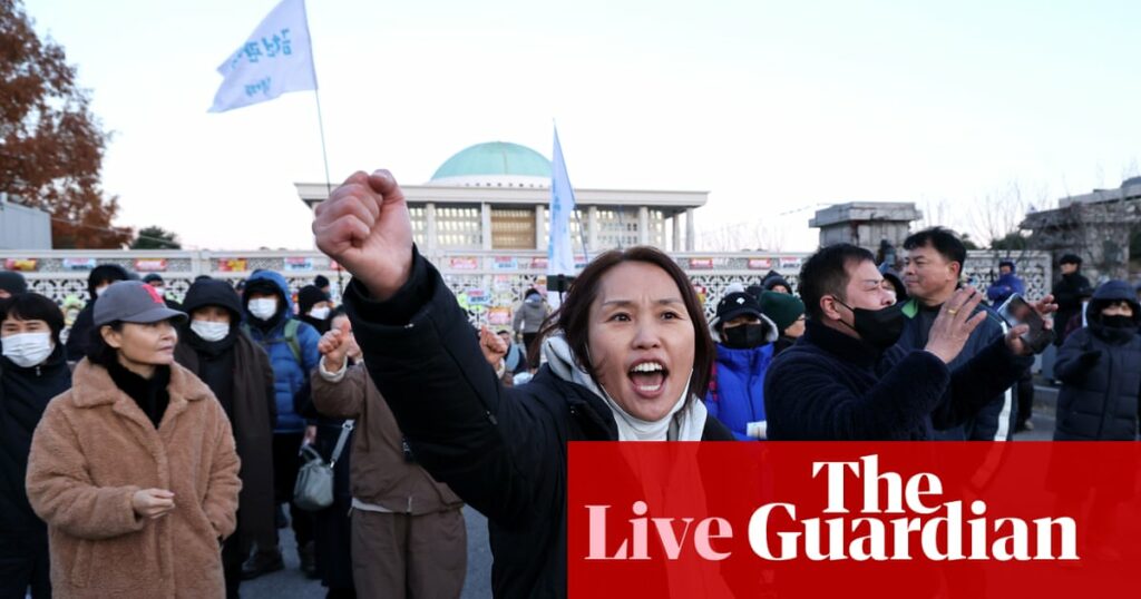 South Korea crisis live: President Yoon faces impeachment calls amid martial law outcry