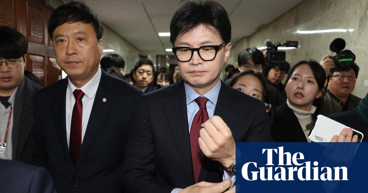 South Korea ruling party leader steps down after backing impeachment of President Yoon