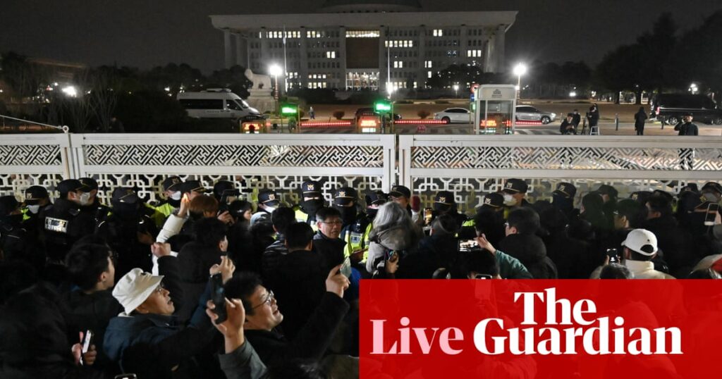 South Korean martial law decree ‘invalid’, says National Assembly chairman, as troops begin to withdraw – live updates