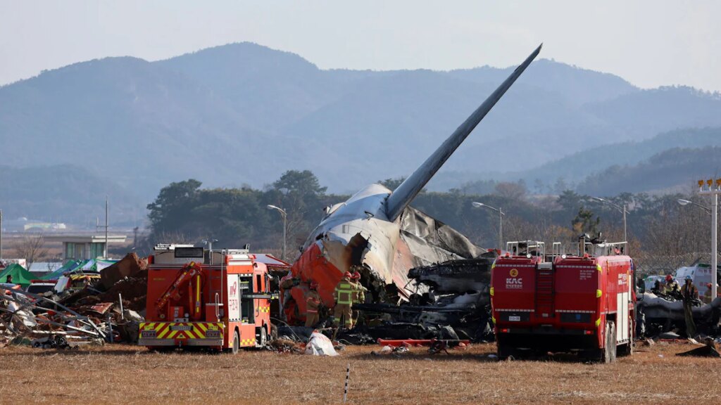 Südkorea: Flugzeug mit 181 Menschen an Bord verunglückt