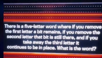 The 1% Club question dubbed 'too easy' by viewers - can you solve the riddle?