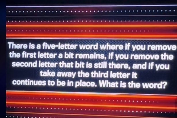 The 1% Club question dubbed 'too easy' by viewers - can you solve the riddle?