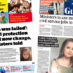 The Papers: 'Sara was failed' and 10,000 civil service jobs to be axed