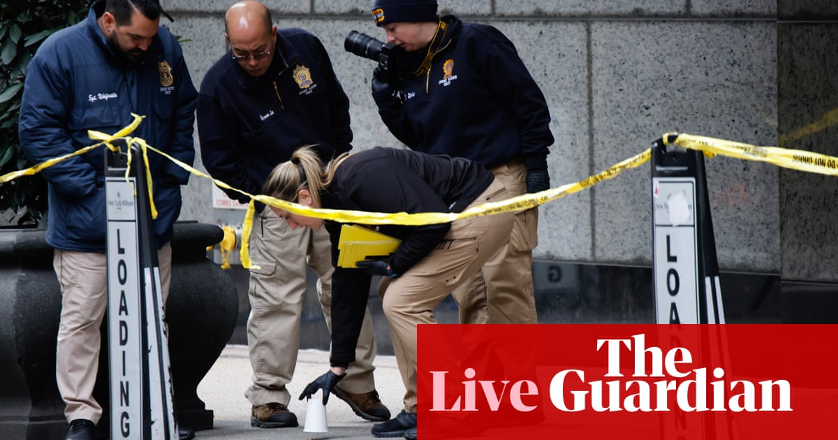 UnitedHealthcare CEO shooting: police hunt suspect after ‘targeted attack’ outside hotel – latest updates