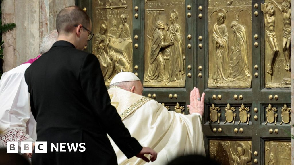 Watch: Pope opens Holy Door to kick off special jubilee year