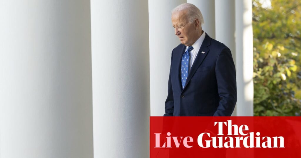 White House says Biden pardoned son to protect him from political opponents – live