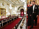 Who's who at the royal state banquet? Glittering reception for Emir of Qatar attended by flurry of VIPs, from the Beckhams to political diplomats