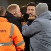 Matheus Cunha fights with a member of Ipswich's security team